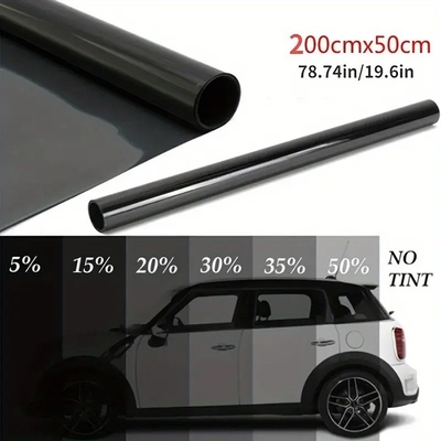 Mingtu NX05 VLT8% Black Car Solar Film PET Window Tint Sticker for Sunshade and UV Block