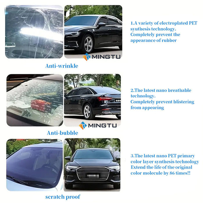 Infrared Proof Mingtu NX50 VLT50% Automotive Window Film Ceramic Carbon Tint