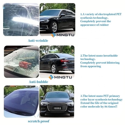 Window Tinting for Automotive Mingtu UVTIN10 UV400 Insulation Nano Ceramic Roll Glass Tint
