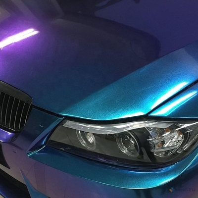 Mingtu Purple Blue Matte Chameleon Adhesive Decal Sticker Film for Body Position