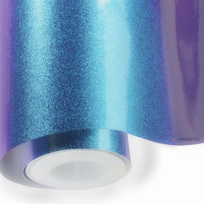 Mingtu Purple Blue Matte Chameleon Adhesive Decal Sticker Film for Body Position