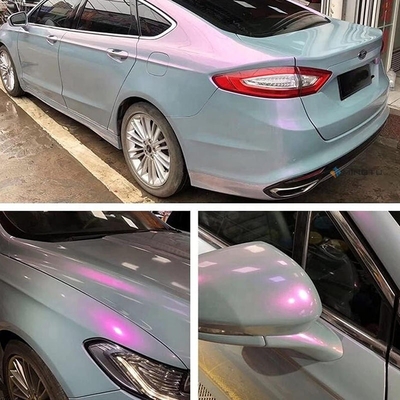 Removeable Adhesive Mingtu Grey to Purple Vinyl Wrap Gloss Car Wrap Vinyl Roll for Auto DIY Vehicle Film