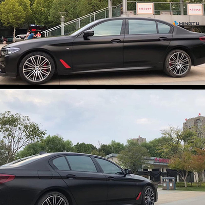 Mingtu Matte Black Vinyl Wrap for Automotive Self Healing and Air Release Bubble Included