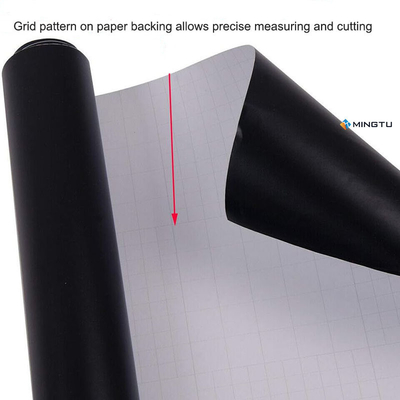 Mingtu Matte Black Vinyl Wrap for Automotive Self Healing and Air Release Bubble Included
