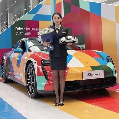 Tpu Film Graphic Wrap for Laundry Pickup and Delivery Service Vehicle Transportation
