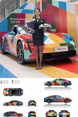 Tpu Film Graphic Wrap for Laundry Pickup and Delivery Service Vehicle Transportation