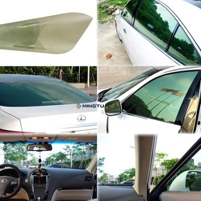 High VLT 50% 1.52*30m Carbon Reflective Black Color 1ply Window Film for Car